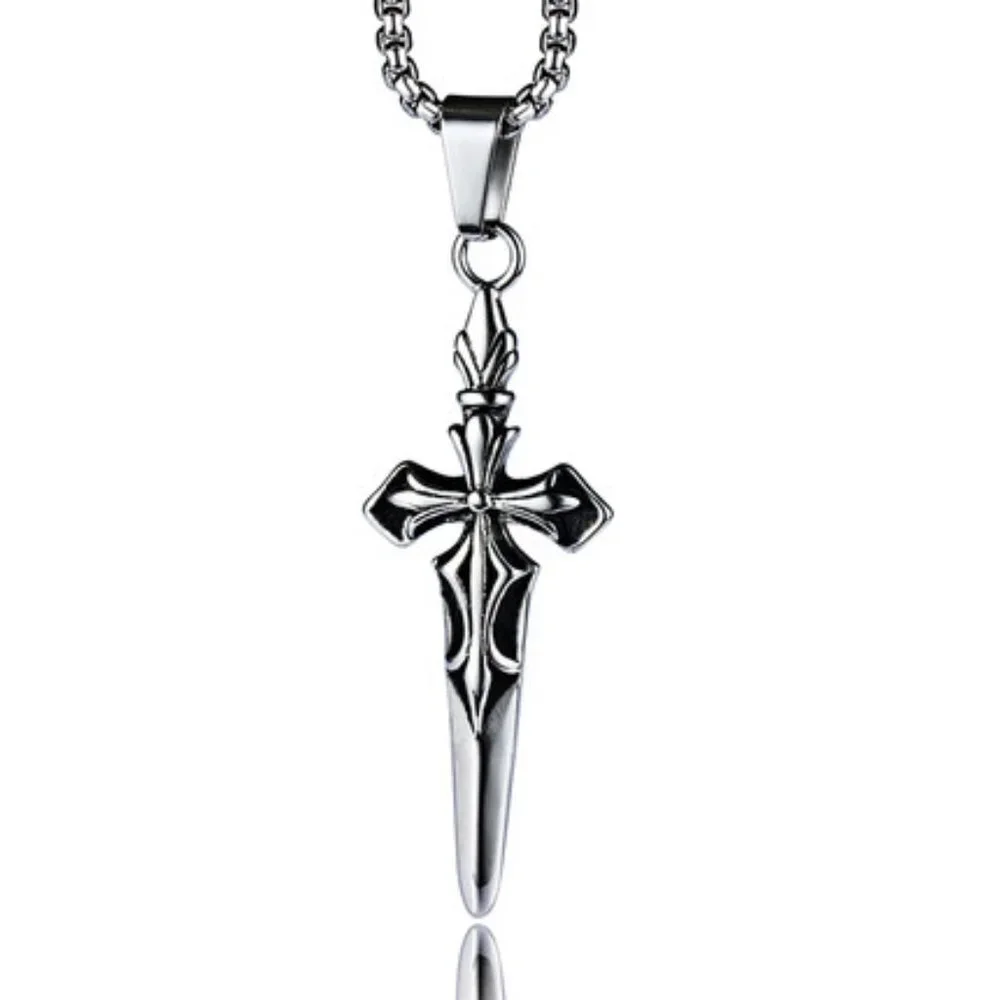 ❤️Fashion cross hip hop pendant necklace for women/men, N90201P180